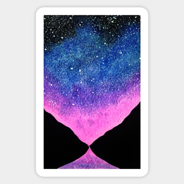 Purple Night Sky Sticker by GabCJ